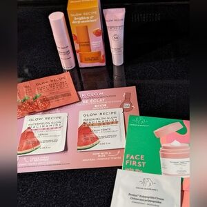 Lot of 12 Glow Recipe Minis Bundle Packets & Travel Size Moisturizer & Pore's